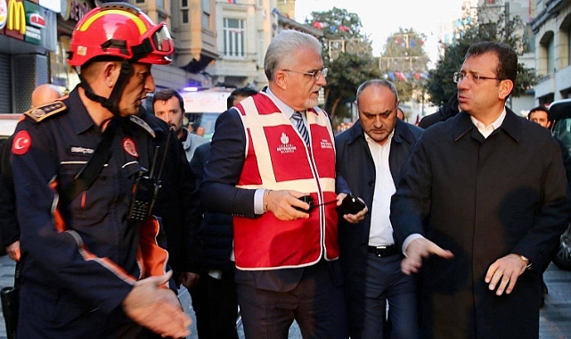 İmamoğlu, Patlamanın Yaşandığı Yerde İncelemelerde Bulundu