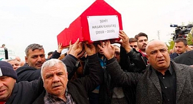 Kürtçü Terör Örgütü PKK'nın Roketli Saldırısında Ölen 5 Yaşındaki Hasan Karataş Son Yolculuğuna Uğurlandı