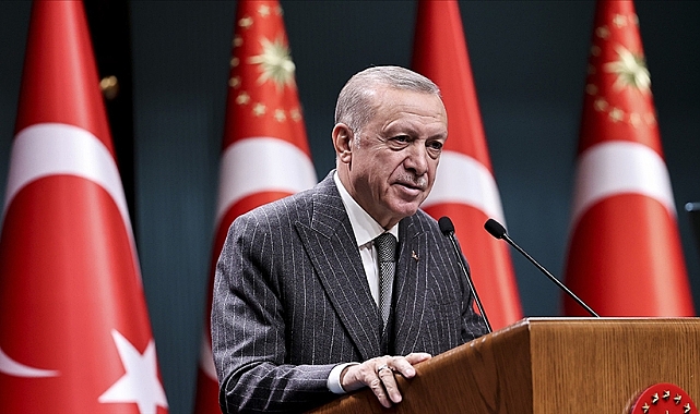 AKP'li Cumhurbaşkanı Erdoğan Kabine Toplantısının Ardından Açıklamalarda Bulunuyor