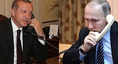 AKP'li Cumhurbaşkanı Erdoğan ile Rus Diktatörü Putin Telefonda Görüştü