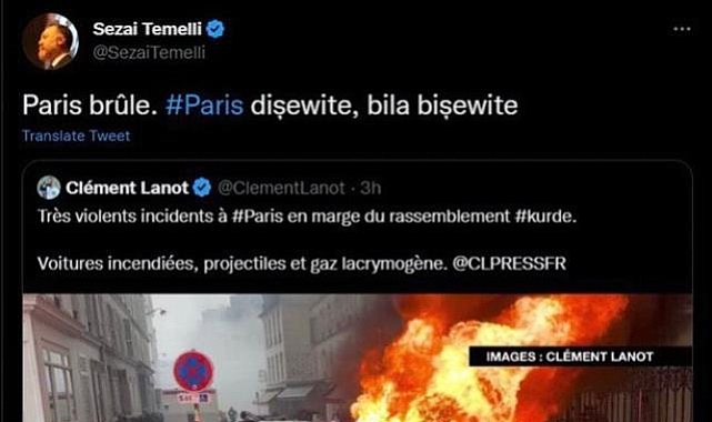 HDP'li Sezai Temelli, Kürtçü Vandalların Eylemlerini Savunduğu Paylaşımını Sildi