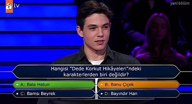 Kim Milyoner Olmak İster'de 1 Milyon TL'lik 'Dede Korkut' Sorusu
