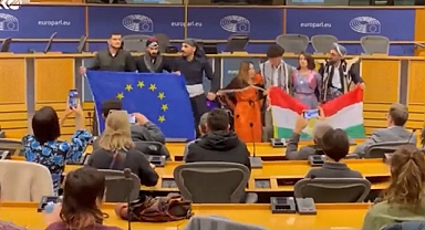 Avrupa Parlamentosu'nda 'Kürdistan' Bayrağı Açıp Halay Çektiler