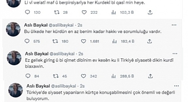 CHP'yi Eleştiren Aslı Baykal'dan Kürtçe Çıkışı: Türkiye'de Siyaset Yapanların Kürtçe Konuşabilmesini Çok Önemli ve Değerli Buluyorum