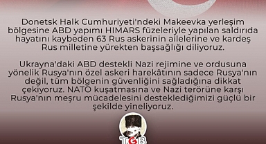 Çin Muhipleri Cemiyeti TGB, Ukrayna'nın Vurduğu İşgalci Ruslar İçin Karalar Bağladı