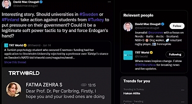 Euronews Muhabiri, İsveç ve Finlandiya'daki Okulların Türk Öğrencilere Ayrımcılık Yapması Gerektiğini Savundu