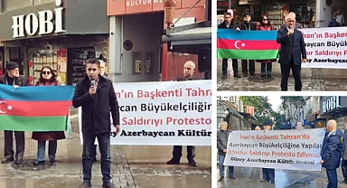 Güney Azerbaycan Türkleri, Tahran'daki Azerbaycan Büyükelçiliğine Yapılan Saldırıyı Protesto Etti