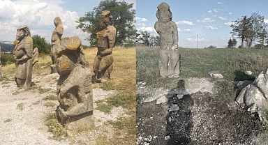 İşgalci Rus Ordusu Ukrayna'da Kıpçaklardan Kalma Balbalları Yok Etti