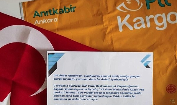 Memleket Partisi, CHP'ye Türk Bayrağı Kargoladı: İşgal Altındaki Evimizi Geri Alacağız