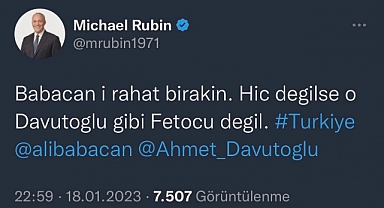 Michael Rubin: Babacan'ı Rahat Bırakın, Hiç Değilse O Davutoğlu Gibi FETÖ'cü Değil