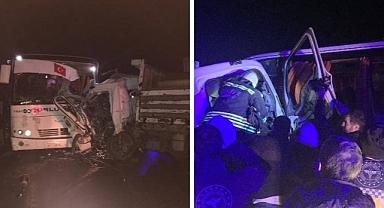 Tekirdağ'da İşçi Servisi kamyonetle Çarpıştı: 1 Ölü, 20 Yaralı