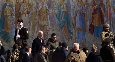 ABD Başkanı Binden Sirenler Eşliğinde Ukrayna'nın Başkenti Kiev'de