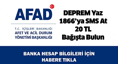 AFAD'a Nasıl Bağış Yapılır?