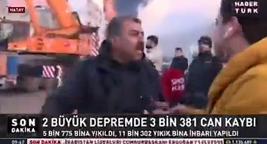 Habertürk Canlı Yayınında 'Erdoğan Diyor ki AFAD Yetişti, Nerede Yetişti?' Diyen Vatandaşın Sesini Kestiler
