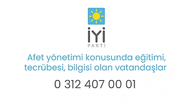 İYİ Parti Sözcüsü Zorlu AFAD ile Temasa Geçtiklerini ve Ortak Müdahale Ekipleri Oluşturulacağını Açıkladı