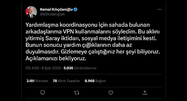 Kılıçdaroğlu: Arkadaşlarıma VPN Kullanmalarını Söyledim