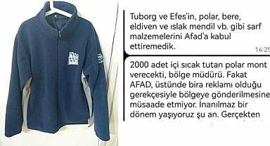 Skandal İddia: Üzerinde Bira Markası Logosu Var Diye Polar Bağışları Kabul Edilmedi