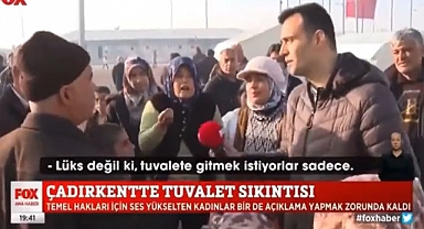 Bir AKP'li, Çadırda Suların Kesik Olmasından Şikayet Eden Depremzedeye 'Burası Tatil Köyü Değil' Dedi