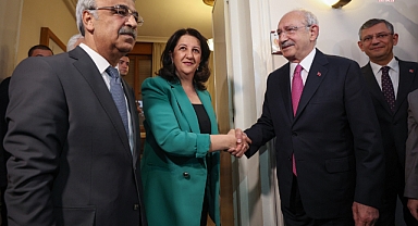 Kılıçdaroğlu, Kürtçü HDP'nin Eş Başkanları Buldan ve Sancar'la Görüştü