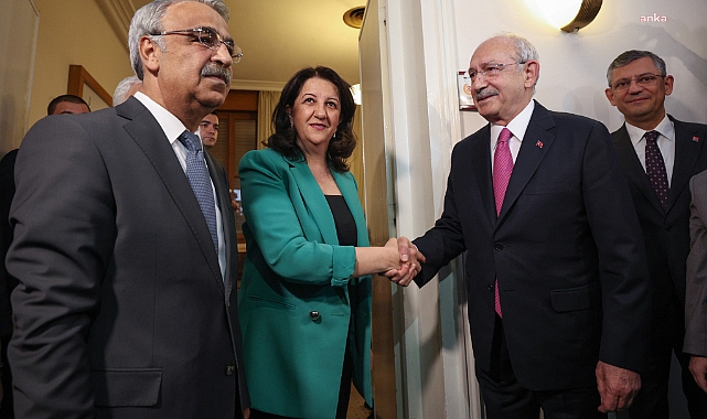 Kılıçdaroğlu, Kürtçü HDP'nin Eş Başkanları Buldan ve Sancar'la Görüştü