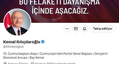 Kılıçdaroğlu, Twitter Profiline Cumhurbaşkanı Adaylığını Ekledi