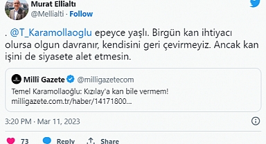 Kızılay Genel Sekreter Yardımcısı'ndan Karamollaoğlu Hakkında Mide Bulandıran Paylaşım