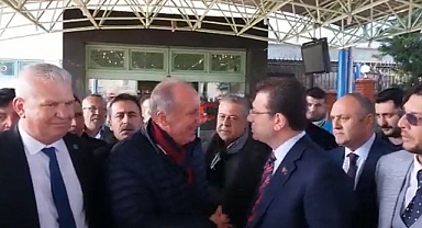 Muharrem İnce ve Ekrem İmamoğlu Hatay'da Karşılaştı