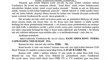 PKK'lılar Tarafından Tehdit Edilen Kadın Avukatın Şikayetine Takipsizlik Verildi
