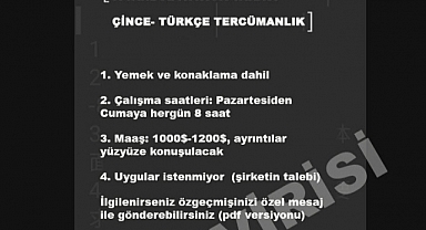 Türkiye'de Faaliyet Gösteren Çinli Şirket Uygurların İşe Alınmasını Yasakladı