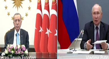 AKP Genel Başkanı Erdoğan, Eli Kanlı Rus Diktatörü Putin ile Akkuyu'nun Açılışında