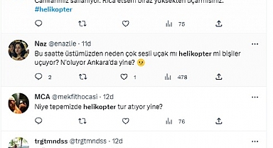 Ankara'da Helikopter Sesleri: Vatandaşlar Sosyal Medyada Paylaştı