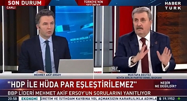 BBP Genel Başkanı Destici: Hüda-Par İle Yeke Yek İttifak Kurmam