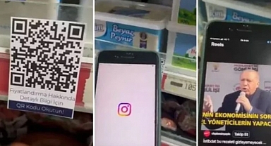 CHP Gençlik Kolları, Market Raflarına QR Kodlu Çıkartma Yapıştırmaya Başladı