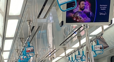 Marmaray'ın Tutacak Kısımlarında Erdoğan Reklamı