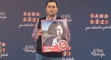 Rabia Naz'ın Babası Şaban Vatan, Kılıçdaroğlu'nun Giresun Mitingine Katıldı