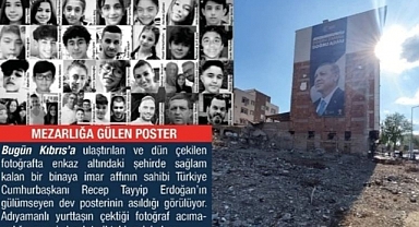 65 Kişiye Mezar Olan İSİAS Otel'in Karşısına Erdoğan Posteri Asıldı