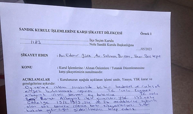 Berat Albayrak Hakkında Tutanak Tutuldu