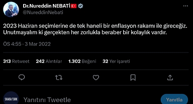 Dr. Nureddin Nebati'nin Enflasyon Tahmini Tutmadı: Giremedik