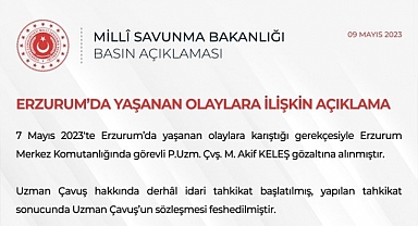 Erzurum'da İmamoğlu'nun Mitingine Taşlı Saldırıda Gözaltına Alınan Uzman Çavuşun Sözleşmesi Feshedildi