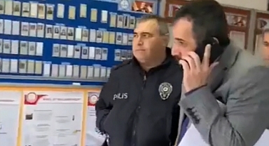 İzmir'de AKP'li Şahıs Sandık Görevlilerine AKP Logolu Kalem Dağıttı