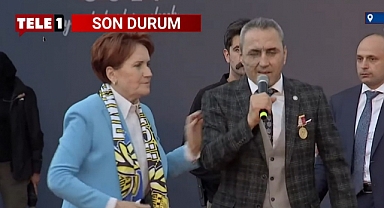 Meral Akşener, Millet İttifakı’nın Ankara’daki mitinginde Gazi Hüseyin Özlük'e Mikrofon Verdi