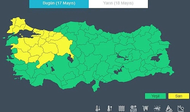 Meteorolojiden 18 İl İçin Kuvvetli Sağanak Yağış Uyarısı