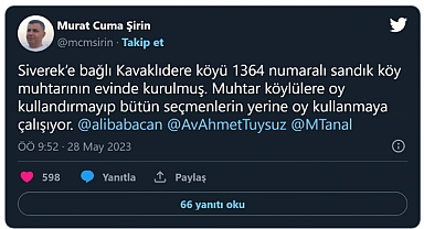 Şanlıurfa Yine Bildiğimiz Gibi: 'Sandık Muhtarın Evine Kuruldu' İddiası