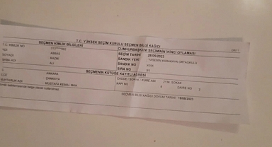 TamgaTürk Ofisine Yabancı Uyruklu Sahte Seçmenin Seçmen Kağıdı Gönderildi