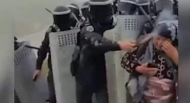 Azerbaycan'da Çevre Protestosuna Katılan Yaşlıların Yüzüne Polis Gaz Sıktı