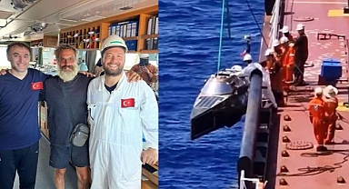 Atlas Okyanusu'nda Sürüklenen Fransız'ı Türk Denizciler Kurtardı