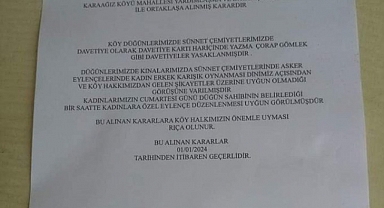 Bursa'da Mürteci Muhtar 'Dinen Uygun Değil' Diyerek Kadın ve Erkeğin Beraber Eğlenmesini Yasakladı