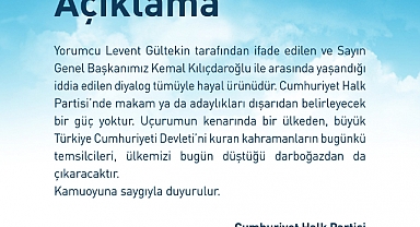 CHP'den Levent Gültekin'e Yalanlama
