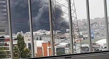 İstanbul'da Sanayi Sitesinde Yangın