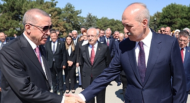 Anıtkabir'de Tören: Erdoğan En Sevdiği Rakibi Kılıçdaroğlu ile Aynı Karede